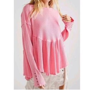 We The Free Oh My Babydoll Thermal Top Size S